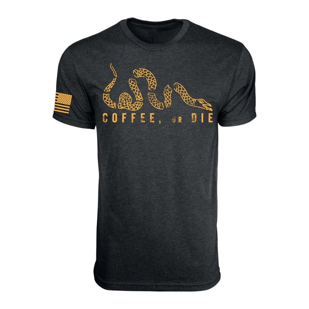 Black rifle coffee company graphic “coffee or die” medium